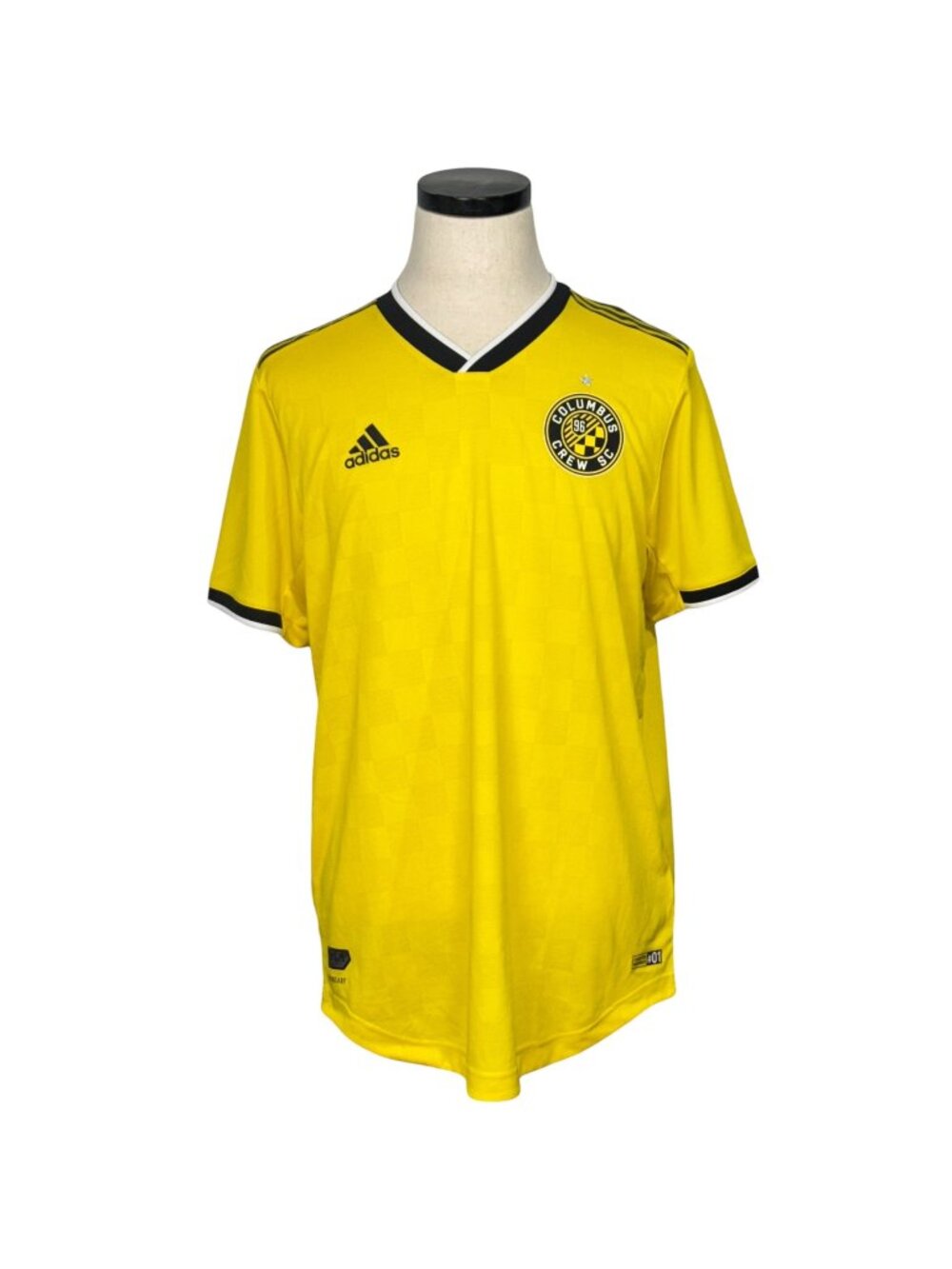 Adidas Columbus Crew SC Yellow AeroReady Soccer Jersey Large New